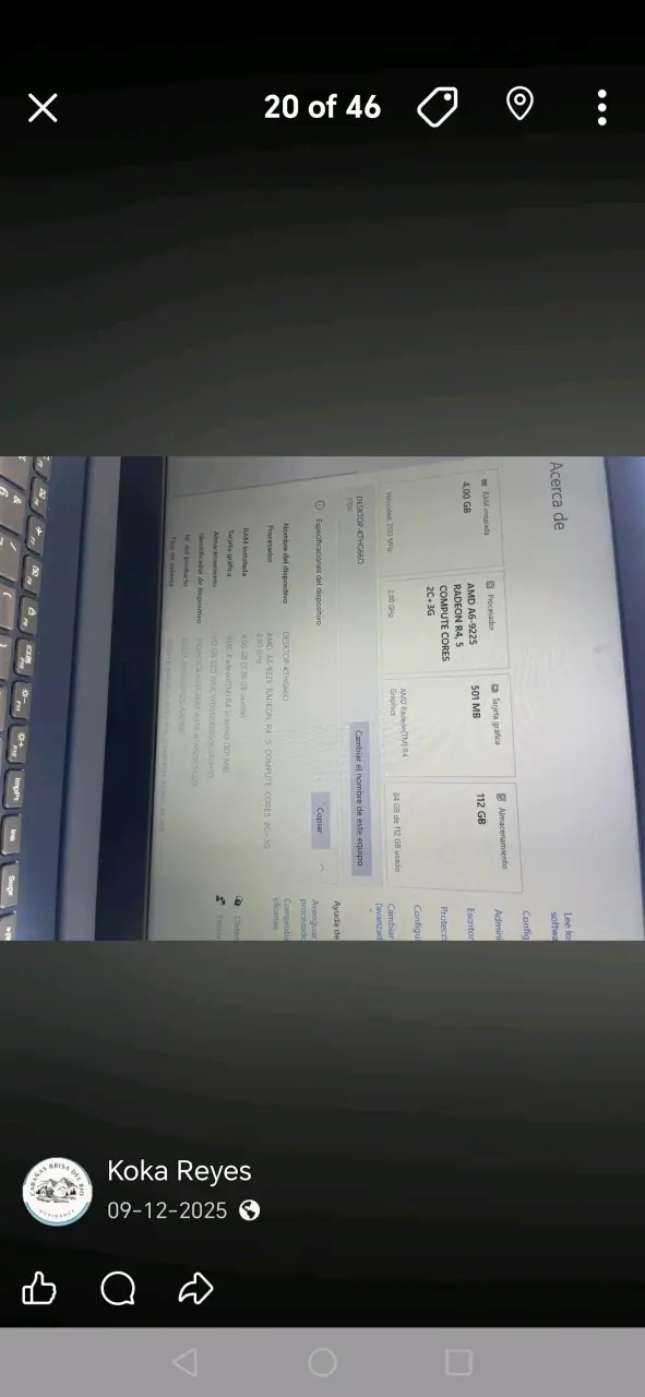 Laptop Lenovo azul en buen estado - 3