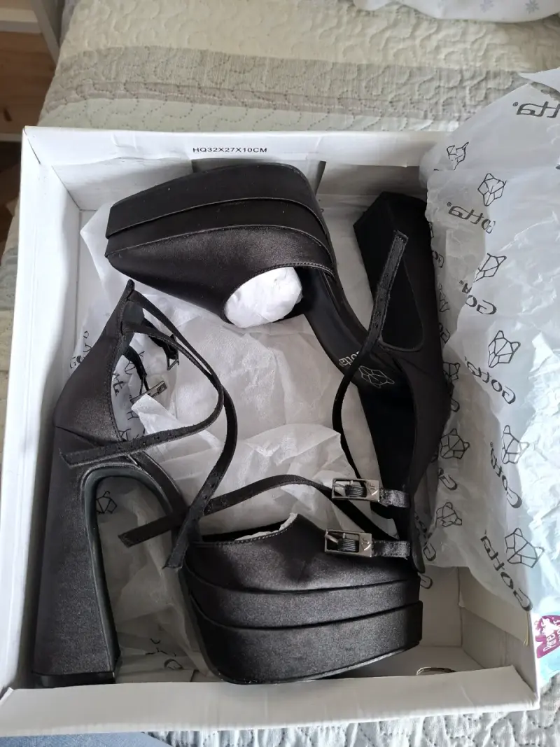 Tacones de plataforma negros Gotta elegantes - 4