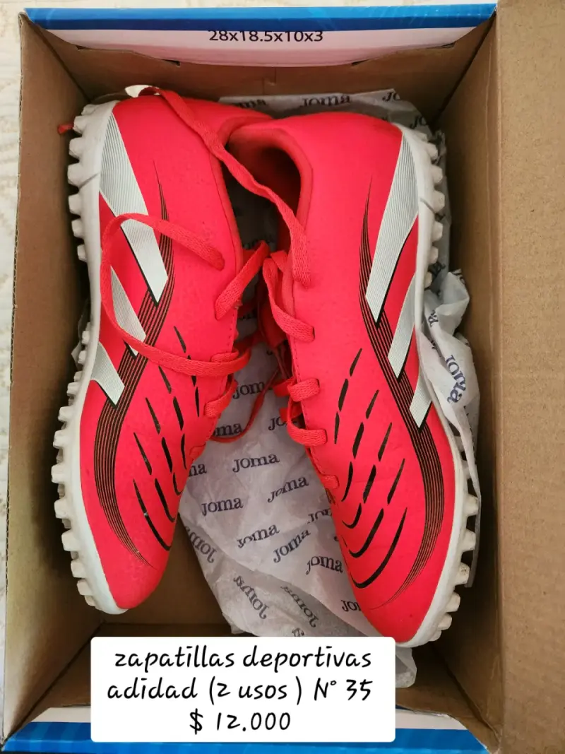 Zapatillas deportivas rojas talla 35