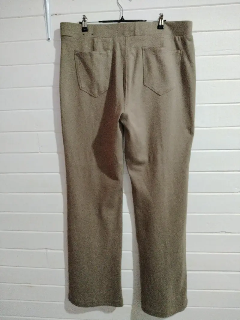 Pantalones de vestir beige para mujer - 3