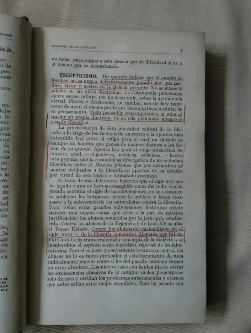 Antiguo Libro 'Historia de la Filosofía' año 1922 - 5