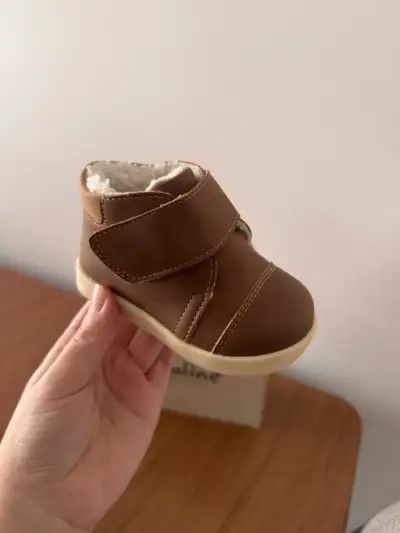 Botines de bebé Opaline café talla 19 - miniatura 2