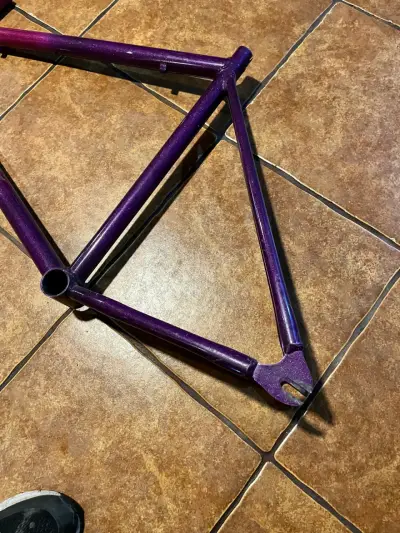 Cuadro de bicicleta mini velo morado bmx - miniatura 5