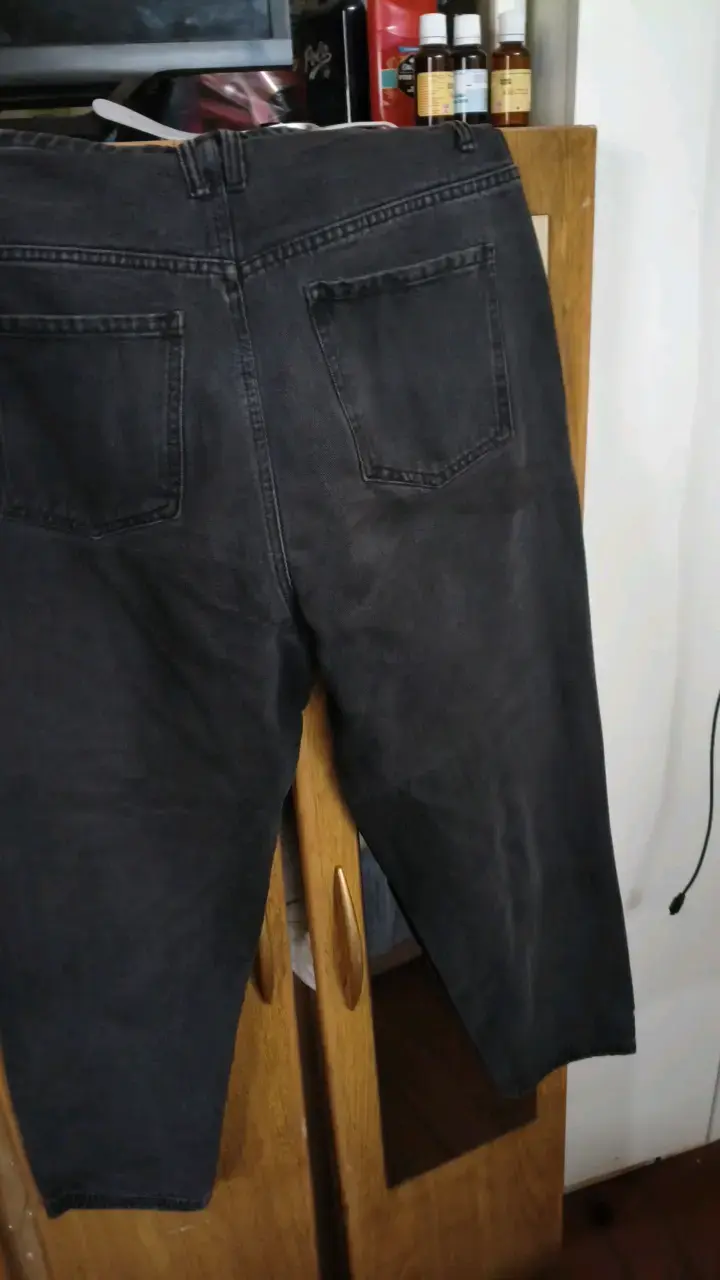 Pantalones de mezclilla negros para mujer - 2