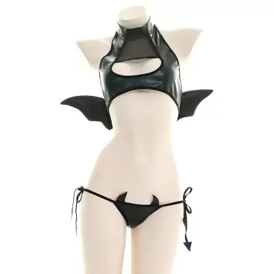 Disfraz de diablita sexy negro - miniatura 1
