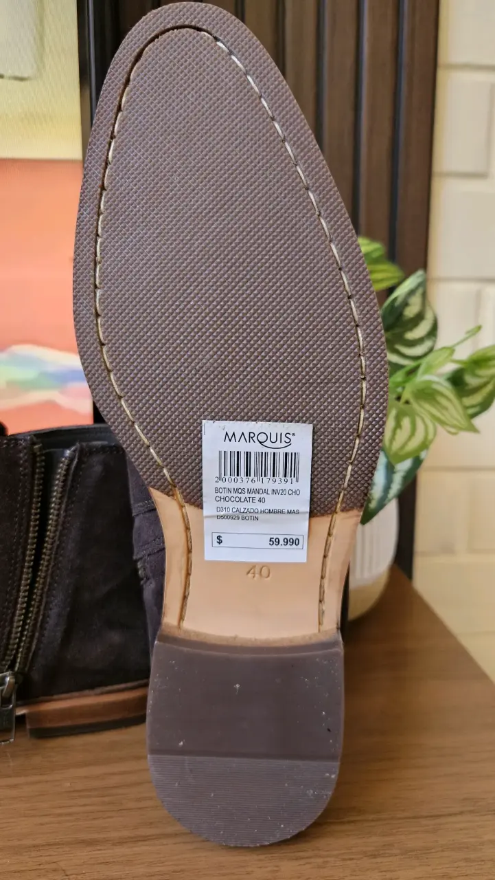 Botines de cuero café oscuro para hombre Marquis - 2