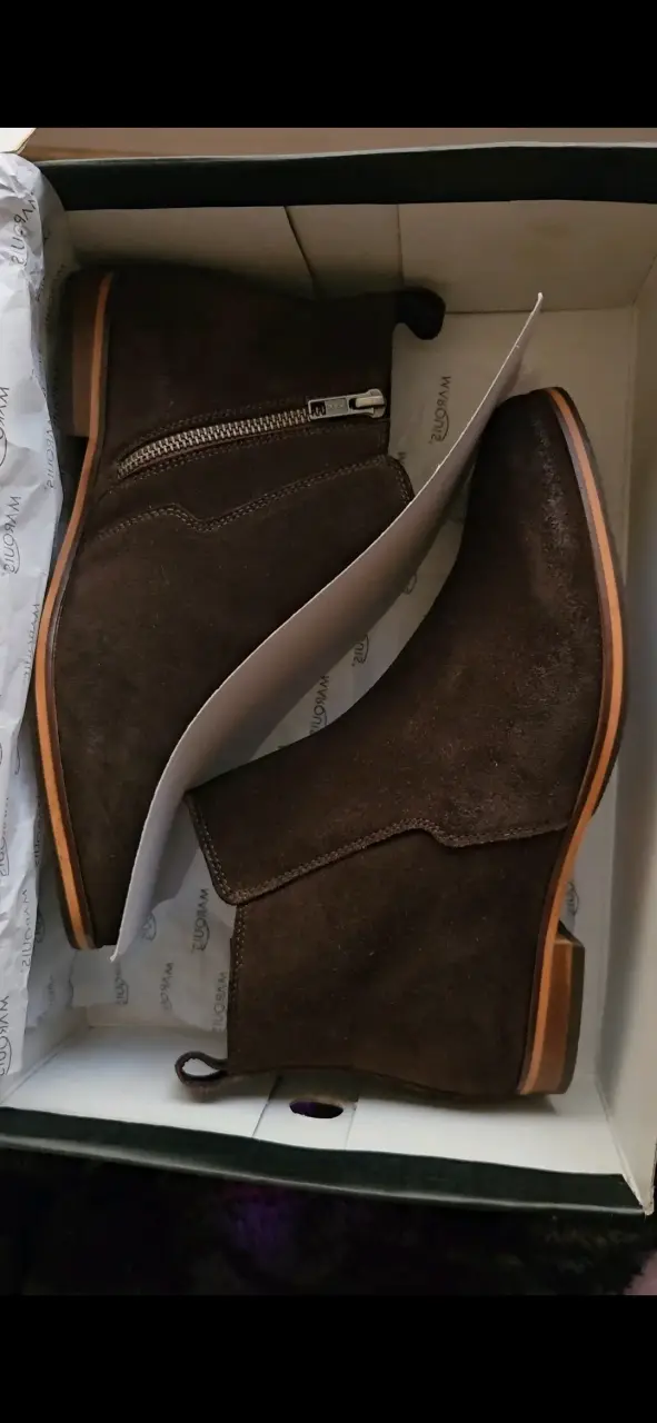 Botines de cuero café oscuro para hombre Marquis - 3
