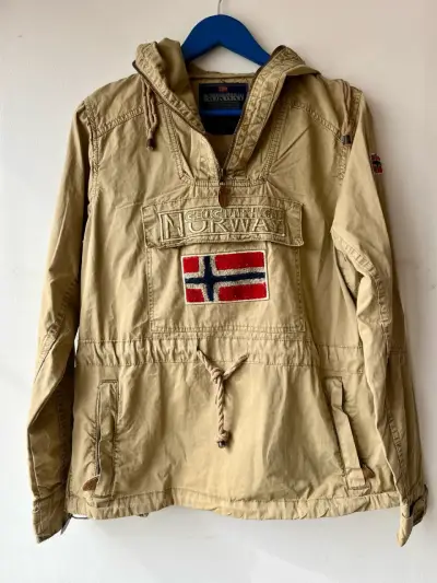 Chaqueta Geographical Norway Beige con Capucha - miniatura 1