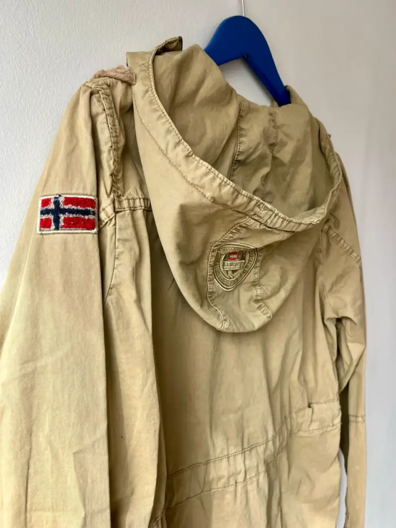 Chaqueta Geographical Norway Beige con Capucha - 4