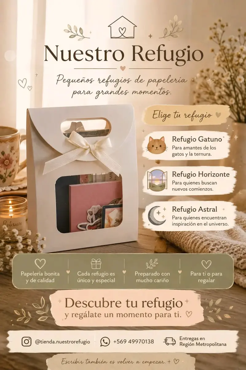 Set de Papelería Refugio Astral con Libreta y Stickers - 1