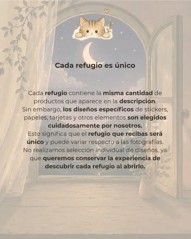 Set de Papelería Refugio Astral con Libreta y Stickers - 4