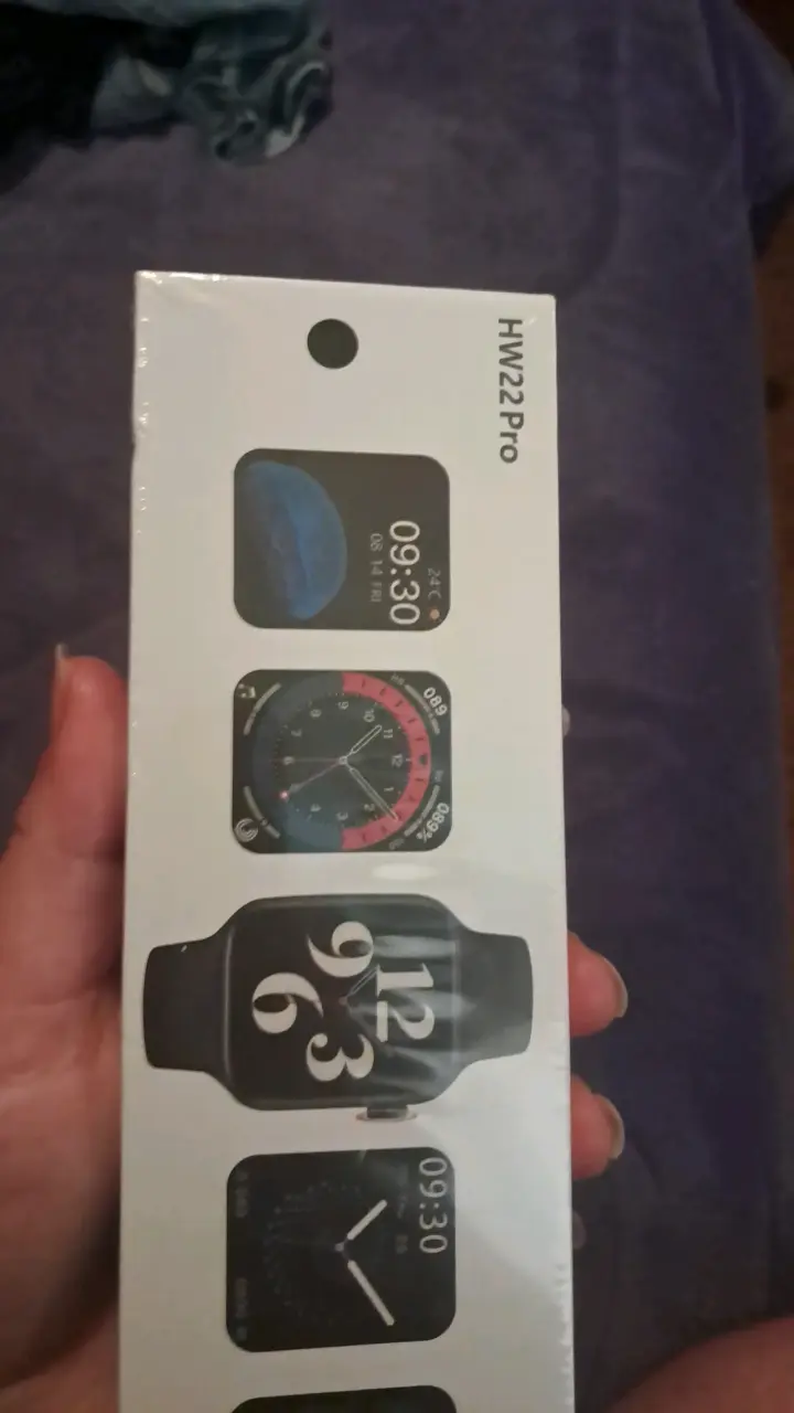 Smartwatch HW22 Pro con correa negra - 1