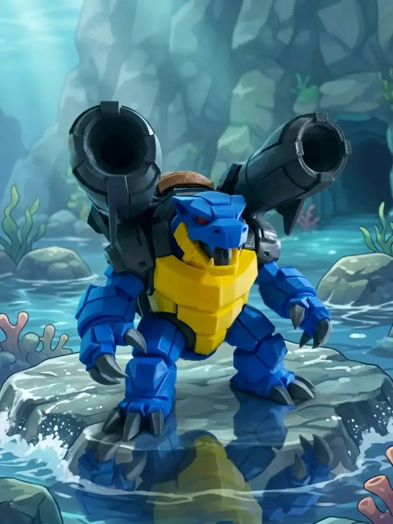 Figura de acción Mecha Blastoise 3D - 2