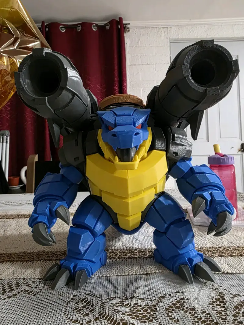 Figura de acción Mecha Blastoise 3D - 4