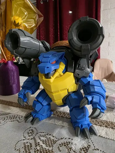 Figura de acción Mecha Blastoise 3D - miniatura 5
