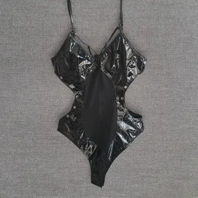 Body cosplay de charol negro - miniatura 2
