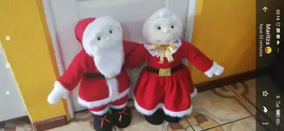 Pareja de muñecos pascueros navideños 75cm - miniatura 2