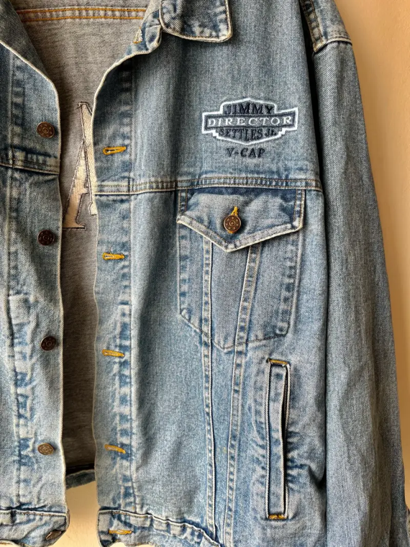 Chaqueta de mezclilla azul estilo vintage - 4