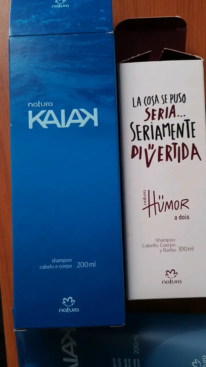 Set de Shampoos Natura Kaiak y Humor - 3