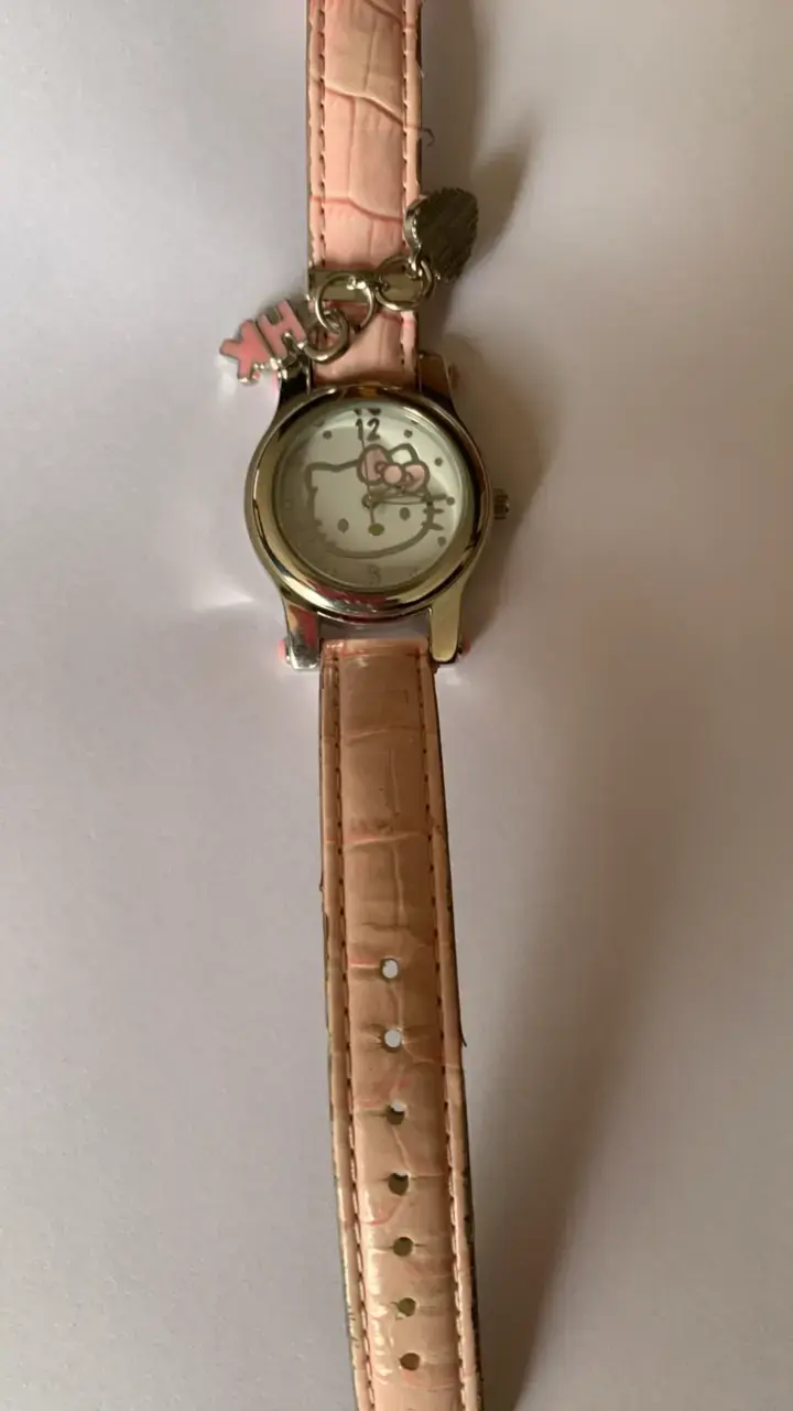 Reloj pulsera infantil cuarzhello kitty pila nueva - 2