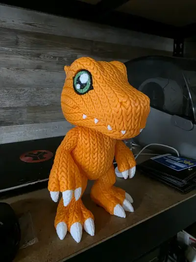 Figura Digimon Agumon Crochet Impreso en 3D - miniatura 2