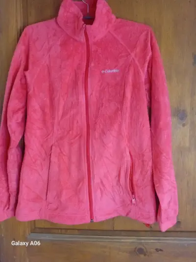 Chaqueta polar Columbia roja para mujer - miniatura 1