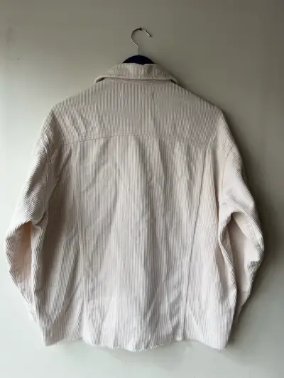 Chaqueta de pana beige Zara para mujer - miniatura 2