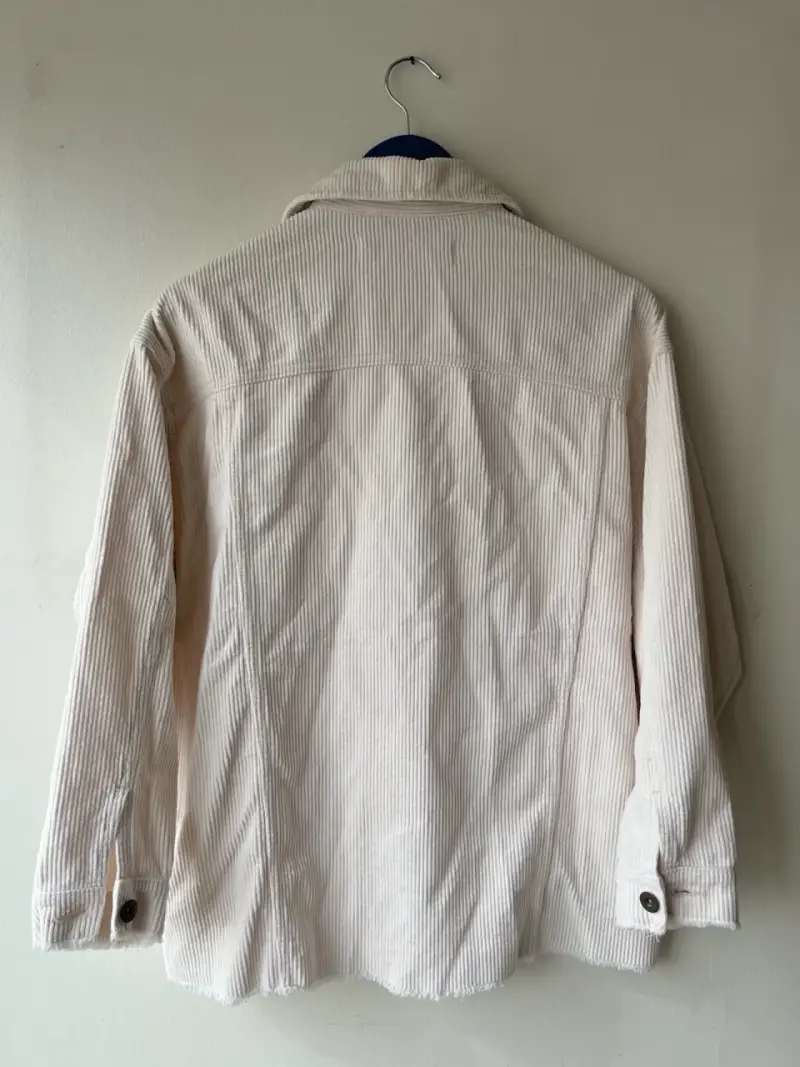 Chaqueta de pana beige Zara para mujer - 3