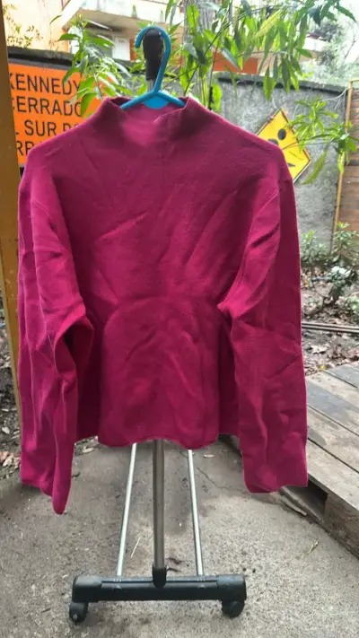 Suéter de lana fucsia Alaniz para mujer - miniatura 1