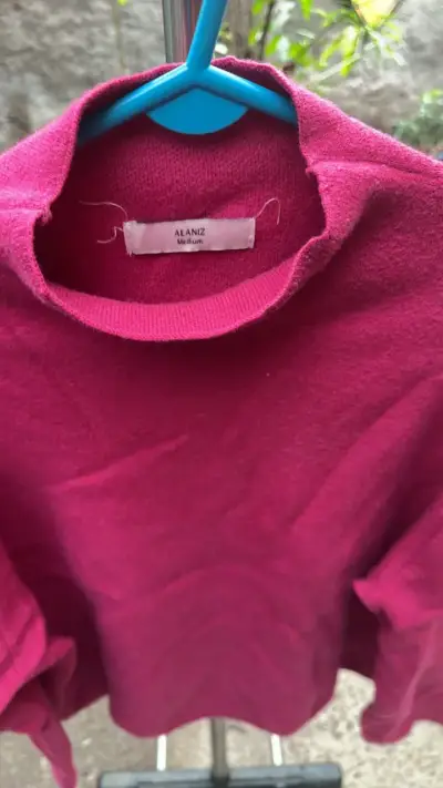Suéter de lana fucsia Alaniz para mujer - miniatura 2