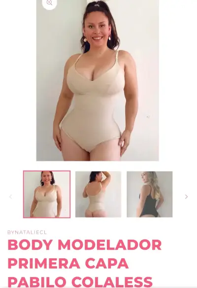 Body modelador beige sin costuras talla M - miniatura 1