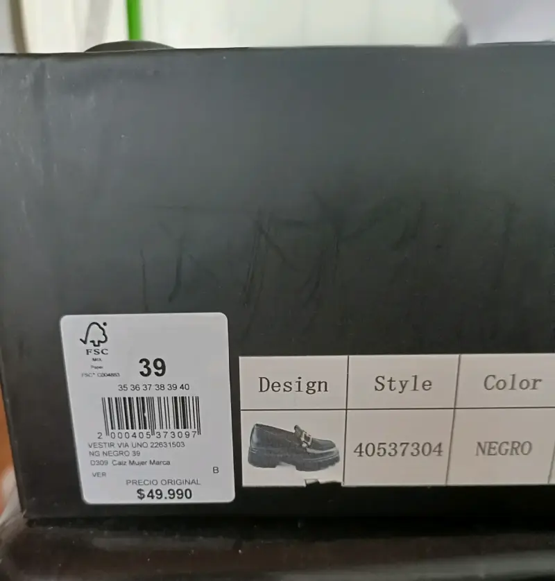 Zapatos negros de cuero Via Uno nuevos - 2