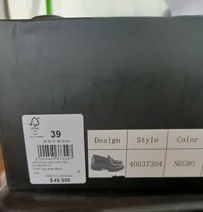 Zapatos negros de cuero Via Uno nuevos - miniatura 2