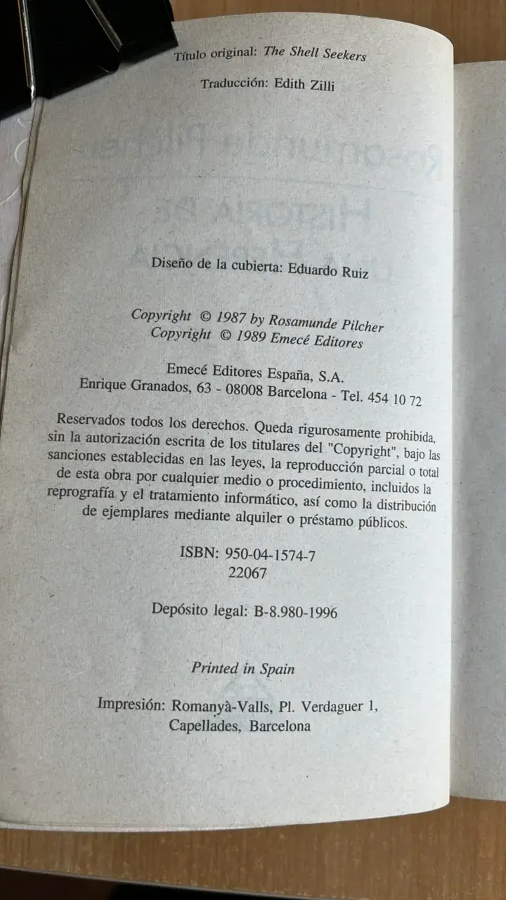 Libro 'Historia de una herencia' de Rosamunde Pilcher - 3