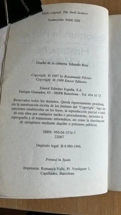 Libro 'Historia de una herencia' de Rosamunde Pilcher - miniatura 3