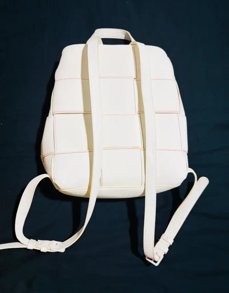 Mochila Desigual trenzada pequeña blanca - 2