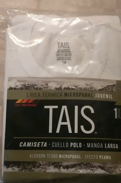 Camiseta térmica juvenil Tais blanca - miniatura 1