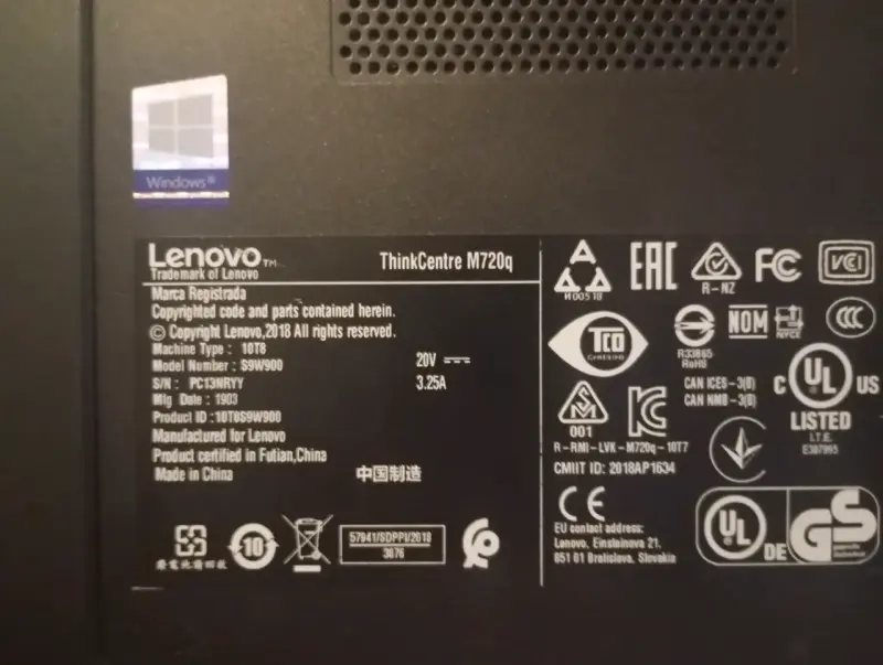 Mini PC ThinkCentre M720q - 3