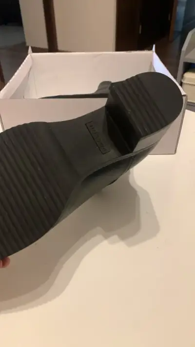 Botines de cuero negro para mujer - miniatura 4