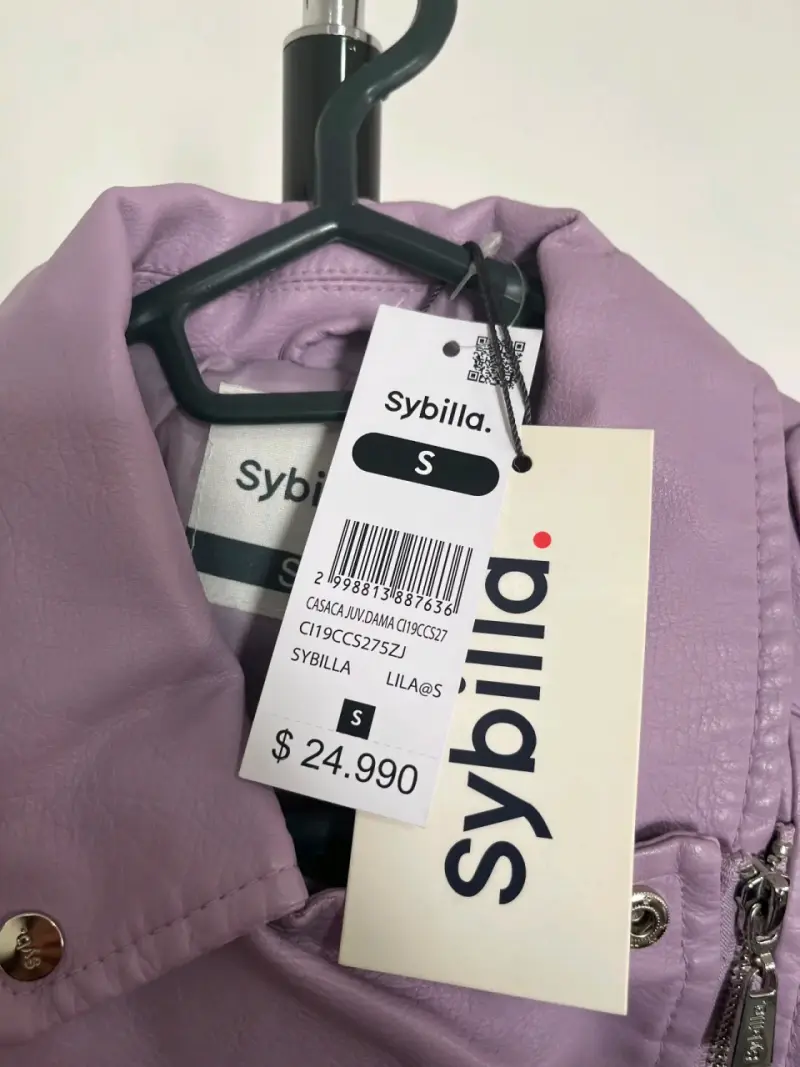 Chaqueta biker lila Sybilla para mujer - 2