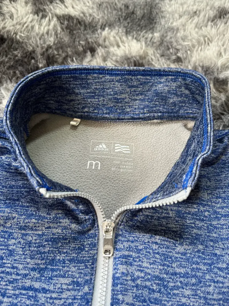 Polerón Deportivo Azul Adidas Mujer - 4