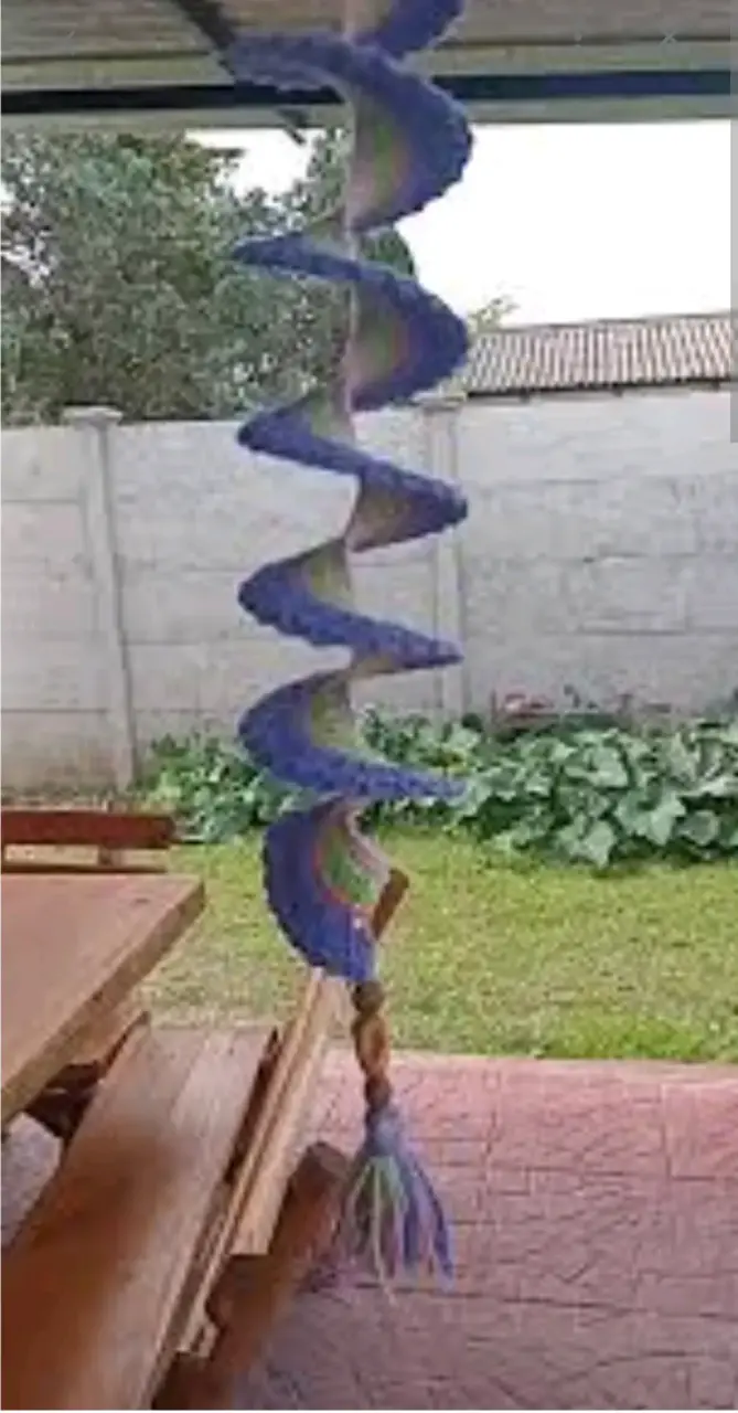 Decoración colgante espiral de colores - 1