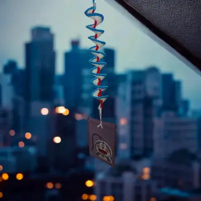Decoración colgante espiral de colores - miniatura 6