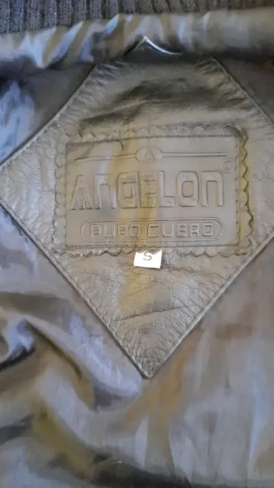 Chaqueta de cuero negra Angelon talla S - miniatura 2