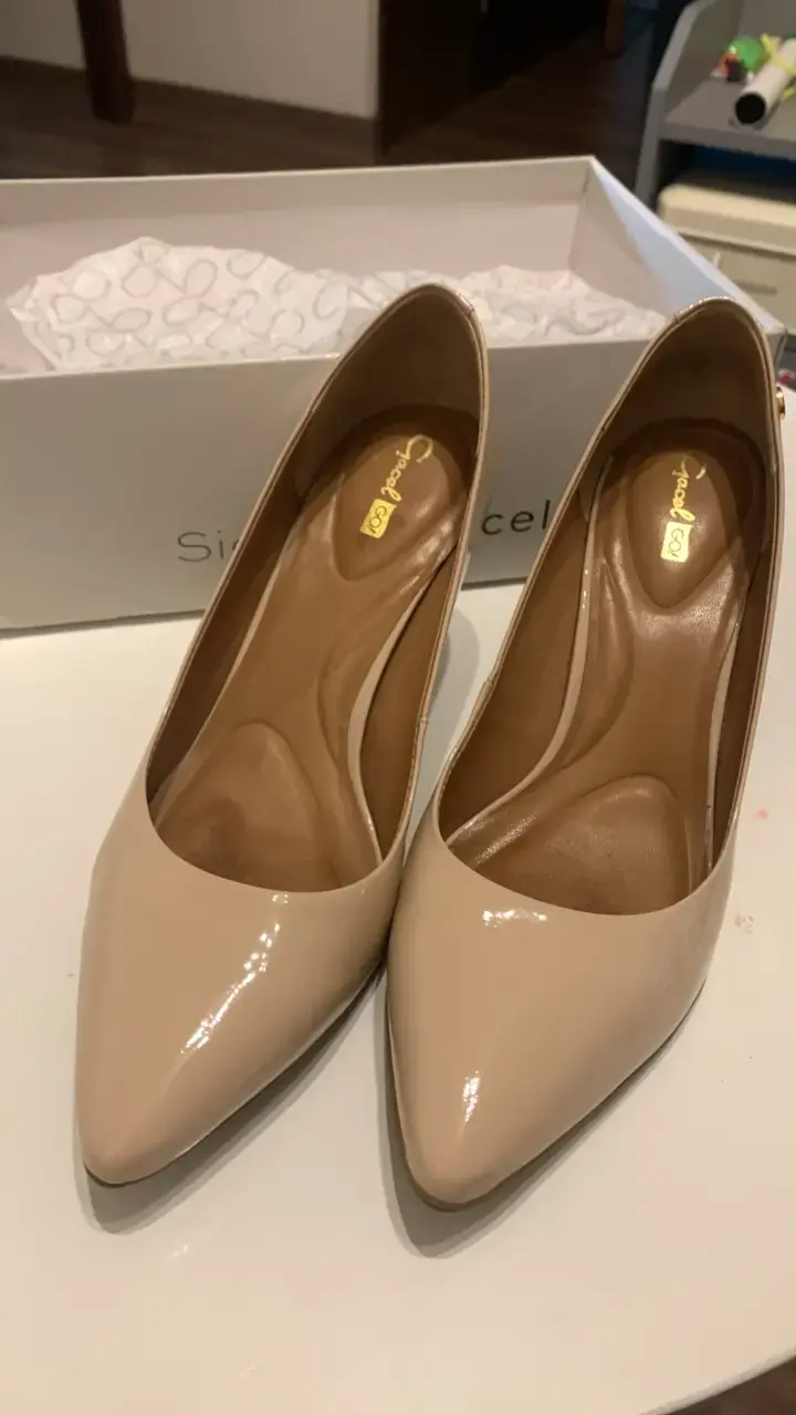 Zapatos de Tacón Beige Elegantes para Mujer - 2