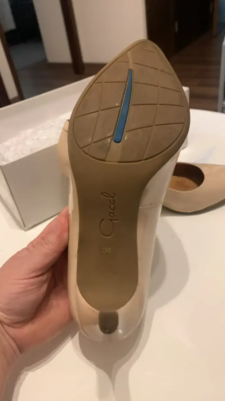 Zapatos de Tacón Beige Elegantes para Mujer - 5