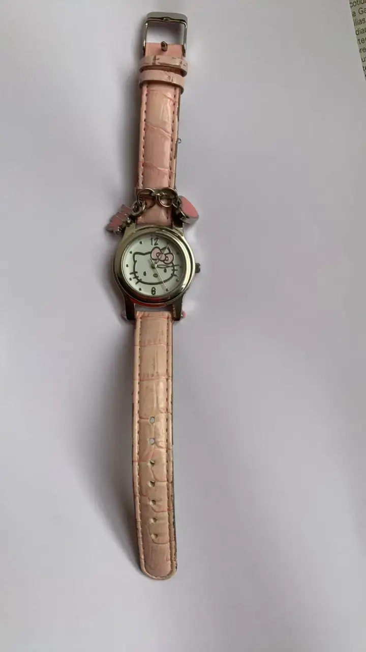 Reloj pulsera infantil cuarzhello kitty pila nueva - 4