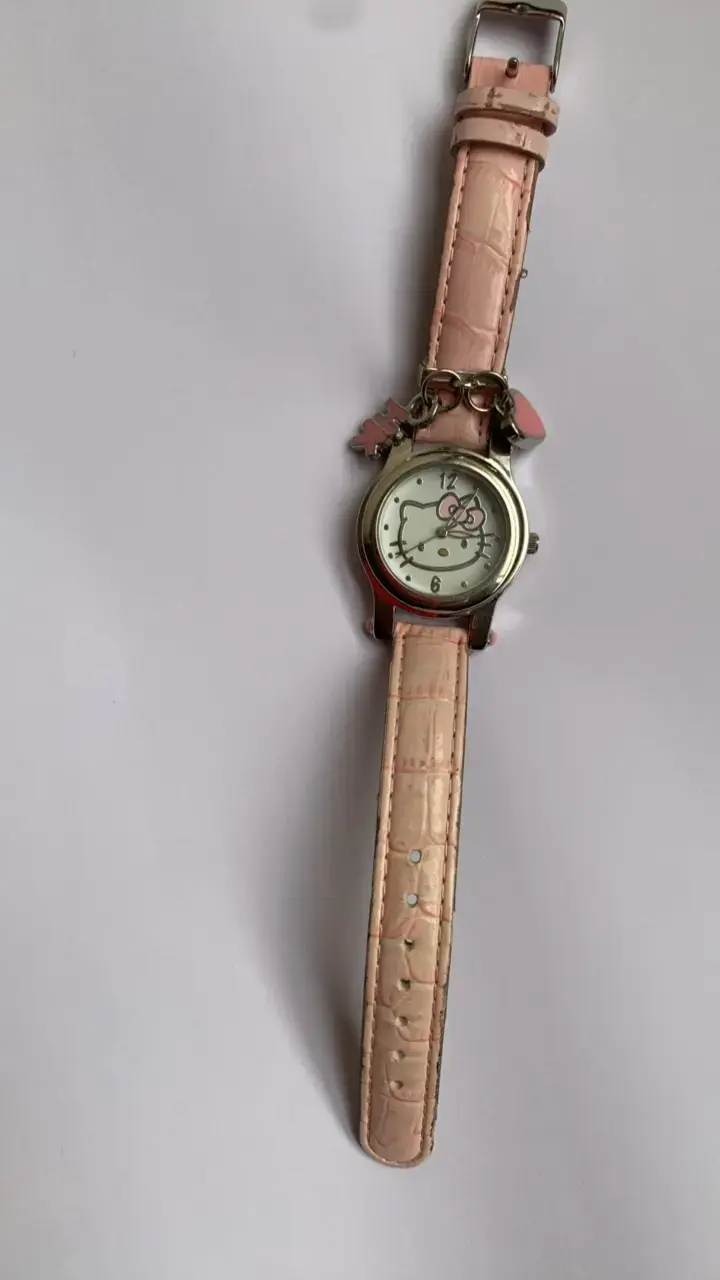 Reloj pulsera infantil cuarzhello kitty pila nueva - 5