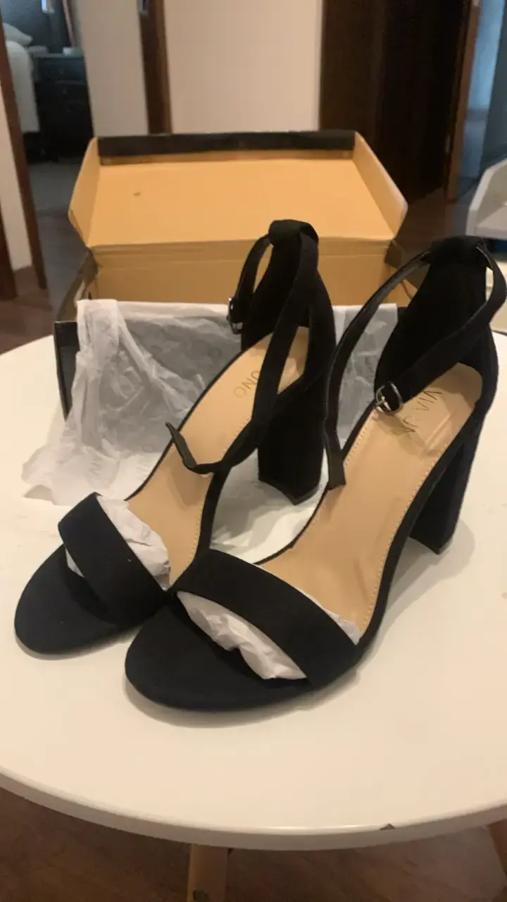 Sandalias de tacón alto negras Via Uno - 2