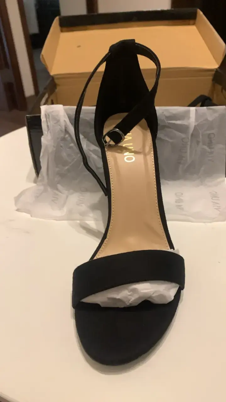 Sandalias de tacón alto negras Via Uno - 3